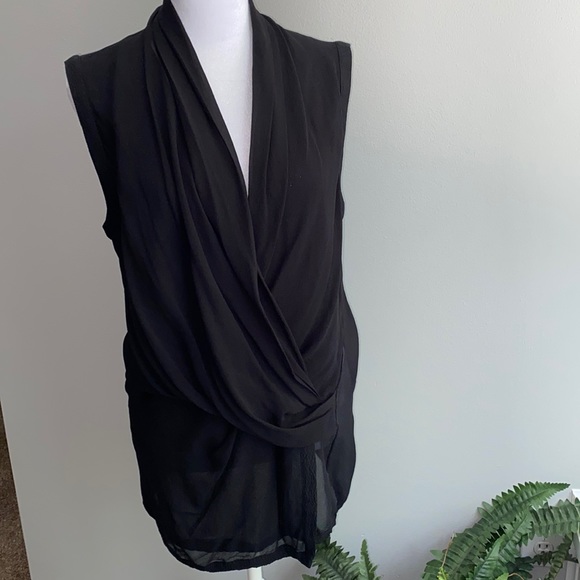 Helmut Lang Faux Wrap Top - Picture 1 of 13